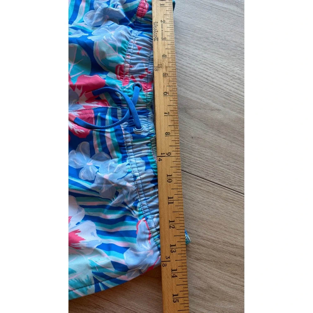 Vineyard Vines Men's Large Tropical Floral Swim Trunks Coastal Resort beacj